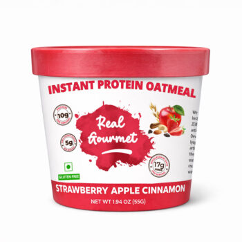 Real Gourmet Instant Protein Oatmeal – Strawberry Apple Cinnamon